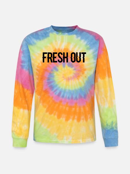 fresh out - Tie Dye Long Sleeve T-shirt - rainbow