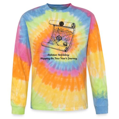 Unfolding Map of Ambition T-Shirt - Tie Dye Long Sleeve T-shirt