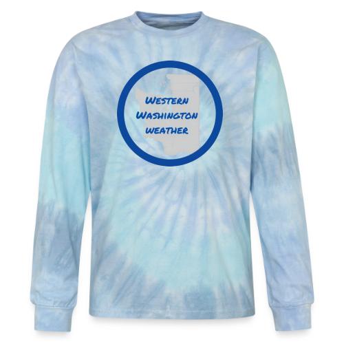 Western Washington Weather Logo - Tie Dye Long Sleeve T-shirt