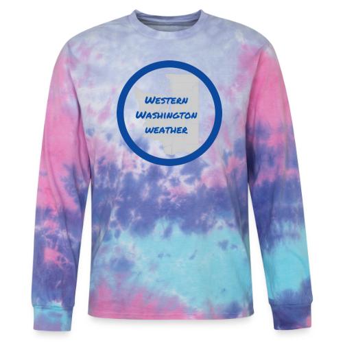 Western Washington Weather Logo - Tie Dye Long Sleeve T-shirt