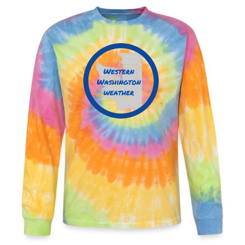Western Washington Weather Logo - Tie Dye Long Sleeve T-shirt