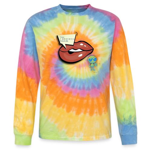 Smoon City_I wear lipstick - Tie Dye Long Sleeve T-shirt