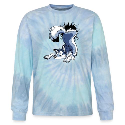 UN-STUCK Blue Husky - Tie Dye Long Sleeve T-shirt