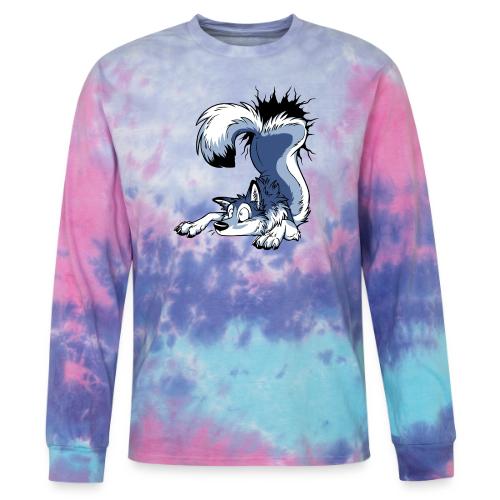UN-STUCK Blue Husky - Tie Dye Long Sleeve T-shirt