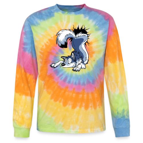 UN-STUCK Blue Husky - Tie Dye Long Sleeve T-shirt