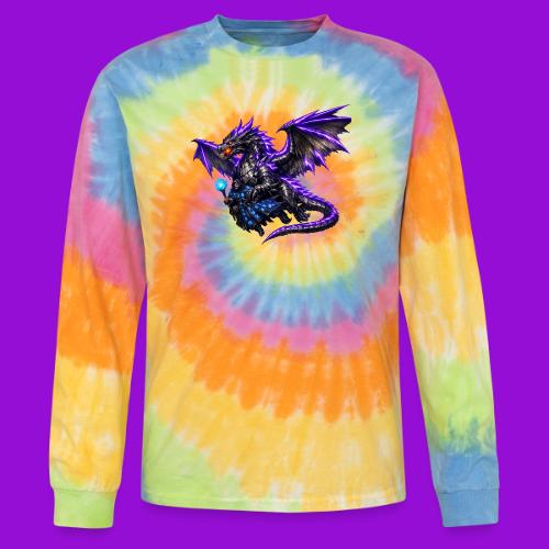 Neon Dragon and Battle Mage - Tie Dye Long Sleeve T-shirt
