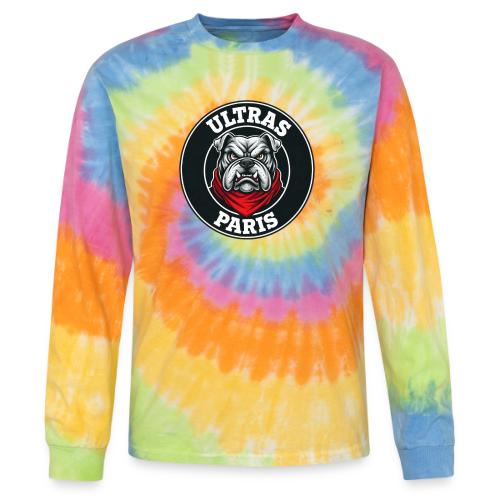 Ultras Paris Bulldog Football Fan Graphic - Tie Dye Long Sleeve T-shirt
