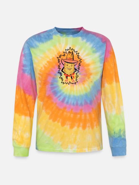 Slim Chipley - Tie Dye Long Sleeve T-shirt - rainbow