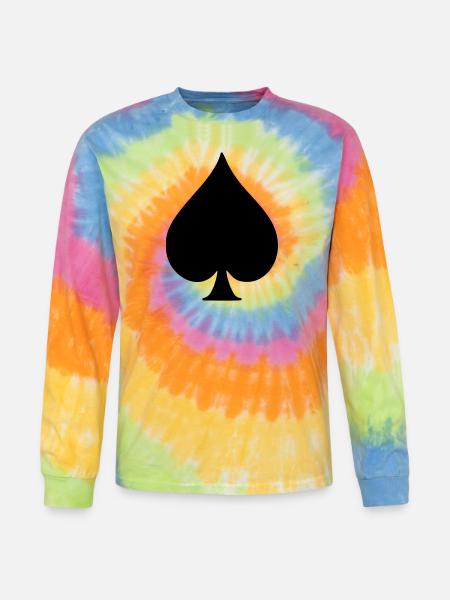 Spade - Tie Dye Long Sleeve T-shirt - rainbow