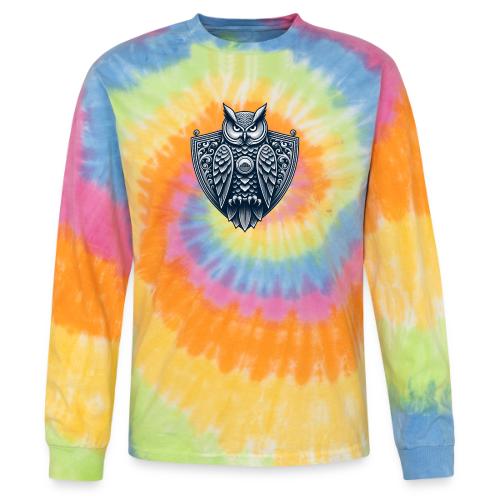 Night Watch Owl T Shirt, Sarcastic Dad Gift - Tie Dye Long Sleeve T-shirt