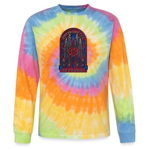 Barcelona Scarlet Pride T Shirt, Vibrant City Gift - Tie Dye Long Sleeve T-shirt