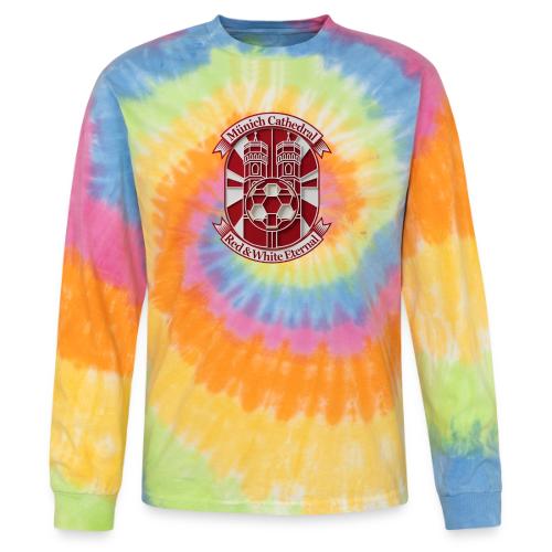 Munich Cathedral T Shirt, German Football Fan Gift - Tie Dye Long Sleeve T-shirt
