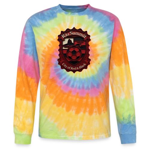 Flamengo Scarlet Summit T-Shirt, Football Gift - Tie Dye Long Sleeve T-shirt