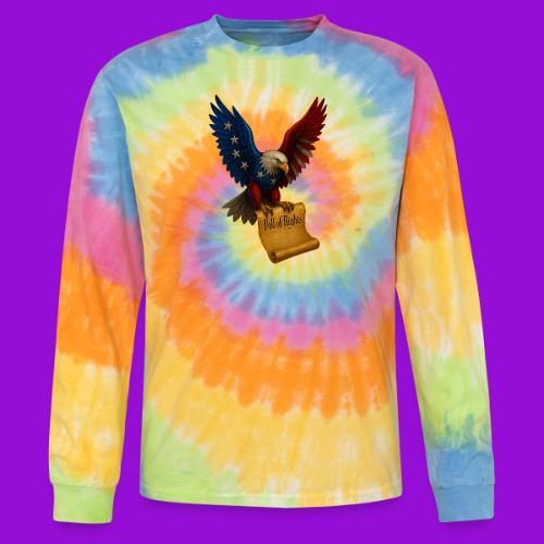 Bill of Rights Bald Eagle - Tie Dye Long Sleeve T-shirt