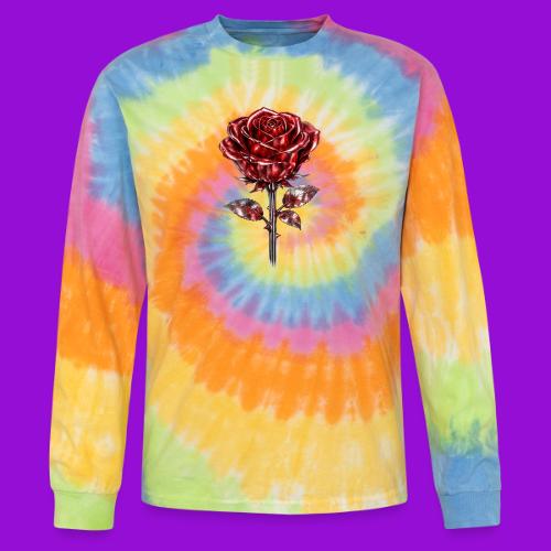Silver Rose - Tie Dye Long Sleeve T-shirt