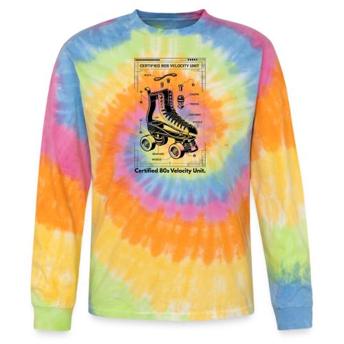 Retro Roller Skate T-Shirt - Tie Dye Long Sleeve T-shirt