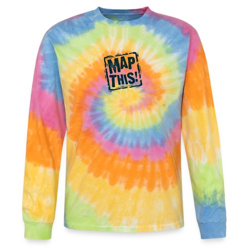 MapThis! Black Stamp Logo - Tie Dye Long Sleeve T-shirt