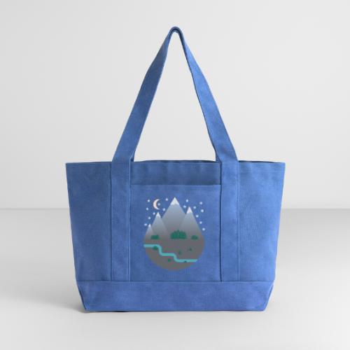Geo Art - Cotton Pigment Dyed Tote Bag