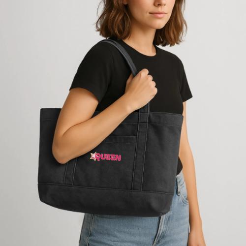 queen high resolution logo transparent 1 - Cotton Pigment Dyed Tote Bag