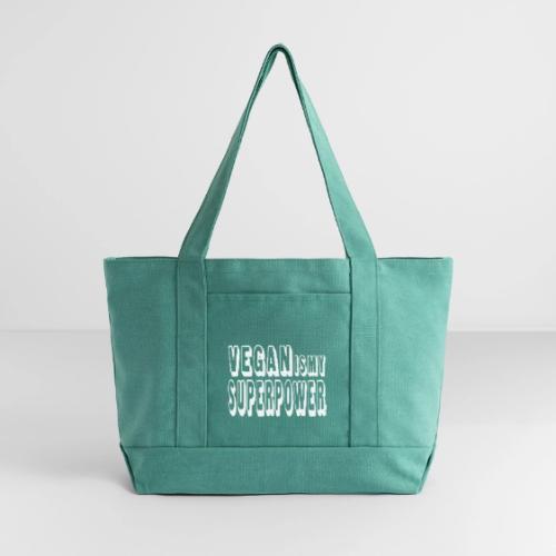 VeganIsMySuperpower - Cotton Pigment Dyed Tote Bag