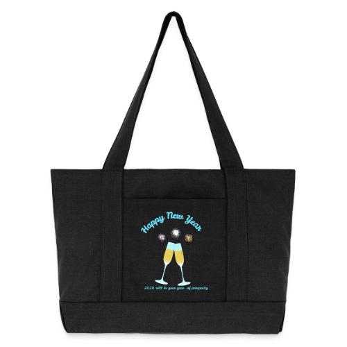 Happy New Year 2026 Prosperity Design - Cotton Pigment Dyed Tote Bag
