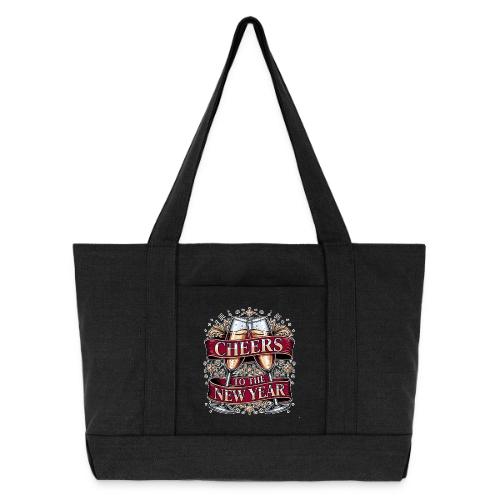 New Year's Champagne T-Shirt - Cotton Pigment Dyed Tote Bag
