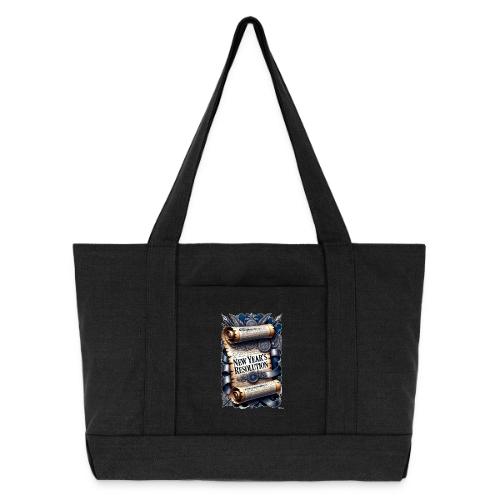 New Year's Resolution T-Shirt - Cotton Pigment Dyed Tote Bag