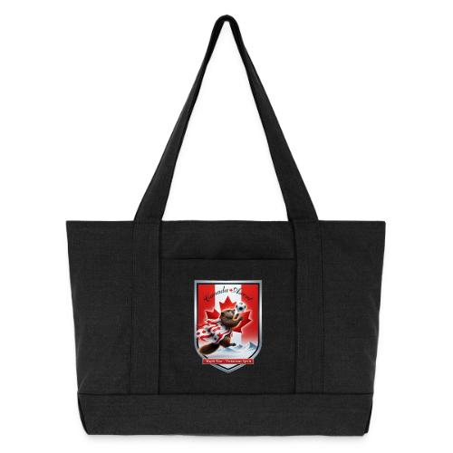 Canada Beaver Ascent T-Shirt, Canadian Pride Gift - Cotton Pigment Dyed Tote Bag