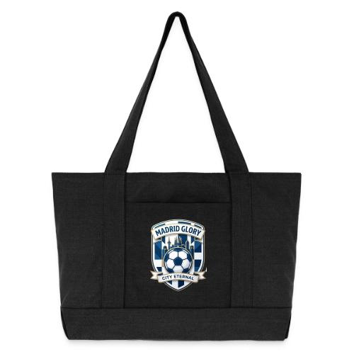 Madrid Skyline Glory T Shirt, Madrid Fan Gift - Cotton Pigment Dyed Tote Bag