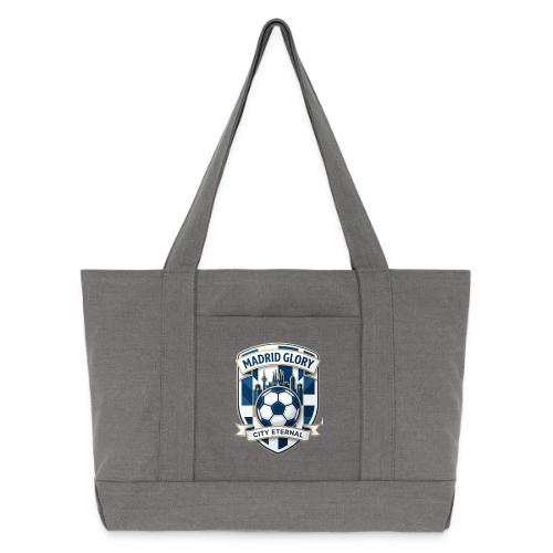 Madrid Skyline Glory T Shirt, Madrid Fan Gift - Cotton Pigment Dyed Tote Bag