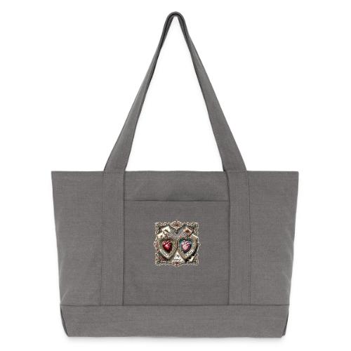 Keeper of My Deepest Love Victorian Locket T-Shirt - Cotton Pigment Dyed Tote Bag