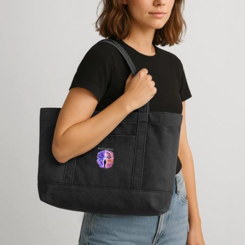 Reality Is Optional Cosmic Reality Shifting Portal - Cotton Pigment Dyed Tote Bag