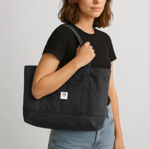 Logo - Cotton Pigment Dyed Tote Bag