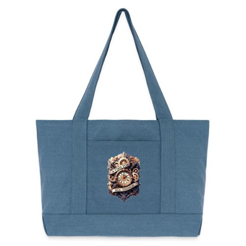 Ornate Clockwork T-Shirt - Cotton Pigment Dyed Tote Bag