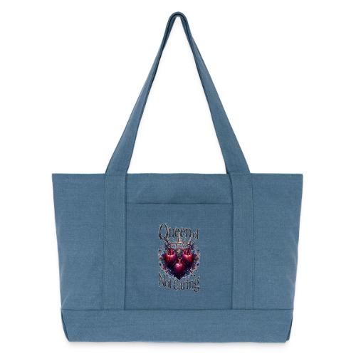 Queen of Not Caring T-Shirt - Cotton Pigment Dyed Tote Bag