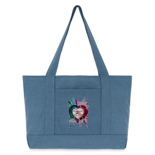 Sealed with a Kiss-Off T-Shirt - Cotton Pigment Dyed Tote Bag