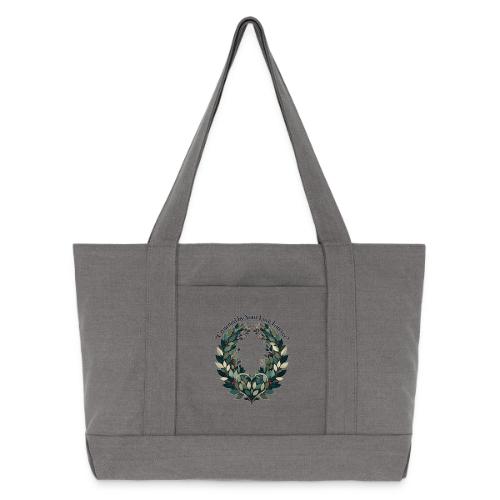 Crowned by Your Love Forever Laurel Wreath T-Shirt - Cotton Pigment Dyed Tote Bag