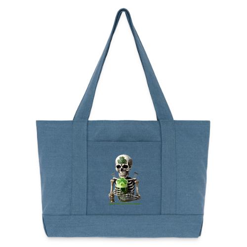 Eternal Stout Skeleton Graphic Tee - Cotton Pigment Dyed Tote Bag