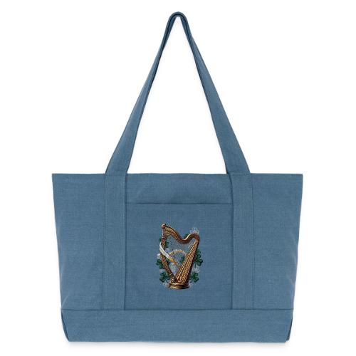 Emerald Harp Shenanigans T-Shirt - Cotton Pigment Dyed Tote Bag