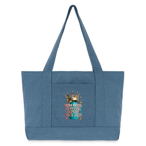 Mom Mode Survival Expert Tee - Cotton Pigment Dyed Tote Bag