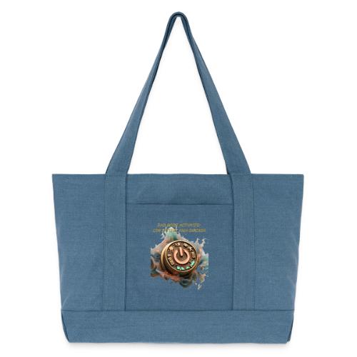 Dad Mode Activated T Shirt, Funny Dad Gift - Cotton Pigment Dyed Tote Bag