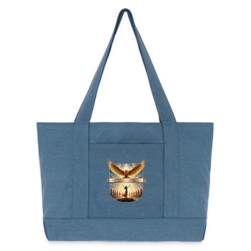 Women’s Day Eagle Matriarch T Shirt,, Gift for Mom - Cotton Pigment Dyed Tote Bag
