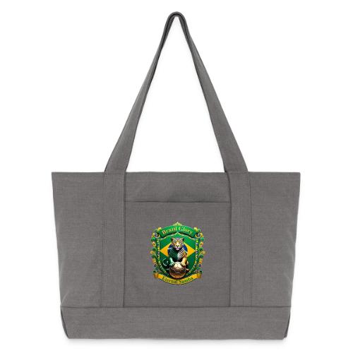Brazil Jaguar Glory Tee, Brazilian Pride Gift - Cotton Pigment Dyed Tote Bag