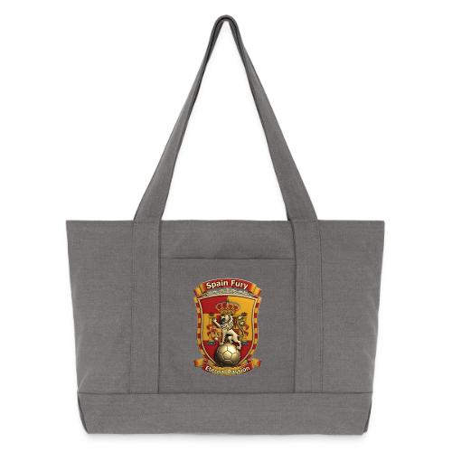 Spain Lion Fury T-Shirt, Spanish Crest Gift - Cotton Pigment Dyed Tote Bag