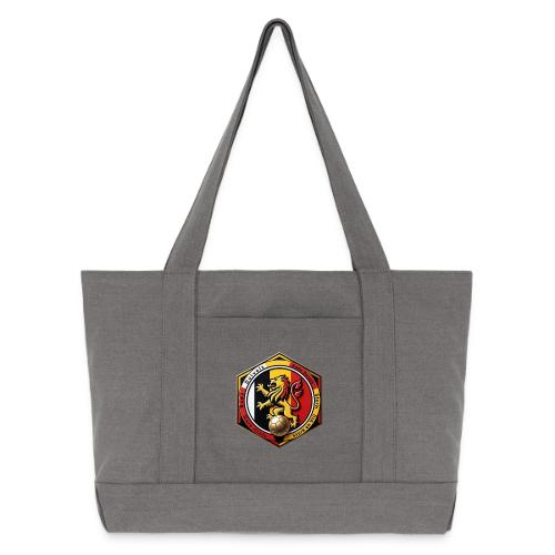 Belgium Lion Valor T-Shirt, Belgian Pride Gift - Cotton Pigment Dyed Tote Bag