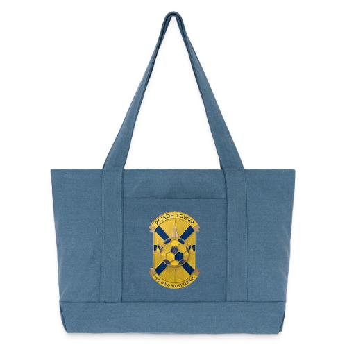 Riyadh Tower T Shirt, Football City Pride Gift - Cotton Pigment Dyed Tote Bag