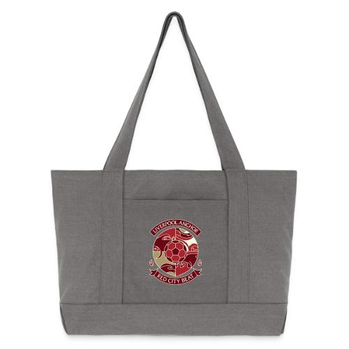 Liverpool Anchor T Shirt, Soccer City Pride Gift - Cotton Pigment Dyed Tote Bag