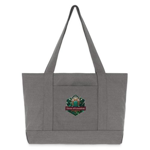 Women’s Day Vine Throne T Shirt, Gift for Grandma - Cotton Pigment Dyed Tote Bag