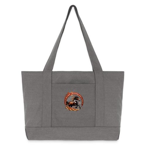 Year of the Horse Fiery Spirit T Shirt, Lunar New - Cotton Pigment Dyed Tote Bag