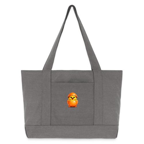 Easter Chick Orange - Cotton Pigment Dyed Tote Bag